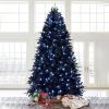 7FT Pre-lit Black Halloween Christmas Tree – Artificial Holiday Decor for Home, Office & Halloween Party. Includes 1,916 Branch Tips, 450 Lights