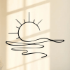 "Minimalist Sunrise Wall Art – Modern Metal Iron Wall Decor, Abstract Sun Line Design for Home | Elegant Housewarming & Wedding Gift
