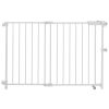 Baby Gate, 29.5-43 Inches Adjustable Width, 28 Inches High Dog Gate, No Threshold Bar, Easy Step Walk Thru, for Child Pet Security, with Screws