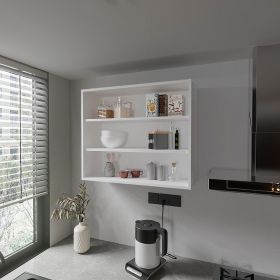 Floating Shelf Meeker, Kitchen, White