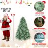 6FT Blue Spruce Artificial Christmas Tree - 1878 PE&PVC Tips - Metal Stand and Hinged Branches for Home, Party Decoration