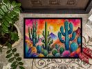 NEW Cactus in Color Doormat Front Door Mat Indoor Outdoor Rugs for Entryway, Non Slip Washable Low Pile, 18H X 27W