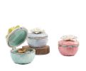 Retro Ceramic Heart Shape Round Jewelry Box Organizer Storage Case for Rings Bracelet Necklace Earrings