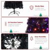 7ft Wizard Hat Shape Automatic Tree Structure PVC Material 1050 Branches 400 Lights 10 Functions With Remote Control Christmas Tree Purple And Orange