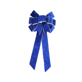 Big Blue Bow Wall Door Hanging (Color: Blue)