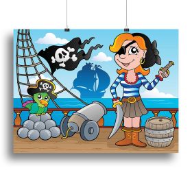 Pirate ship deck theme 8 Canvas Print or Poster (Type: Poster Print, size: Medium (16" x 12"))